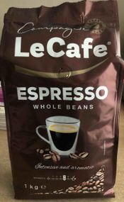 Кофе в зернах Espresso LECafe, 1кг