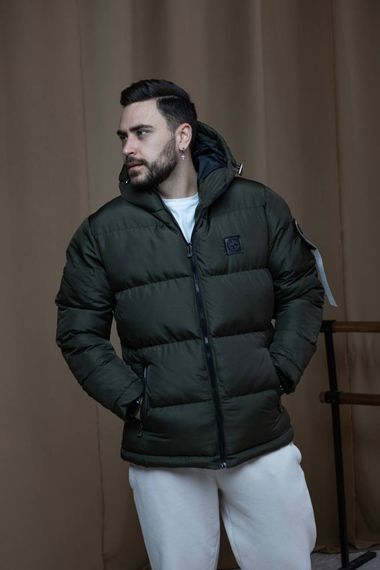 Куртка зимова Stone Island хакі | Зображення 4