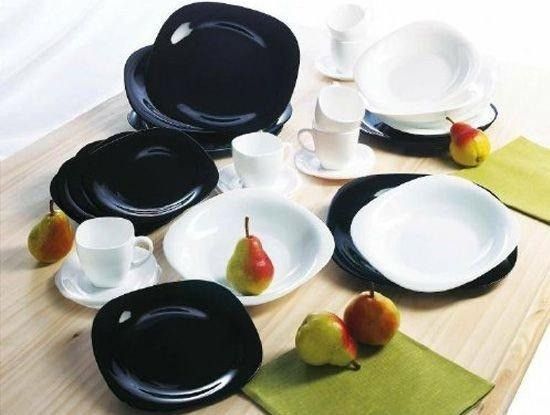 Столовий сервіз Luminarc Carine Black/White N1500, 30 предметів, на 6 персон | Зображення 6