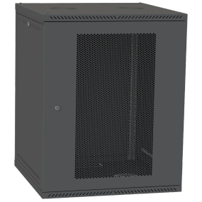 IPCOM СН-18U 600х600 перфорація RAL9005 Шафа серверна підлоговий