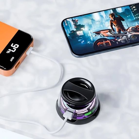 Портативна Bluetooth-колонка з RGB-підсвіткою та магнітним кріпленням | Зображення 2