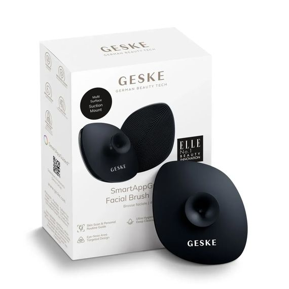 Щетка для лица GESKE Facial Brush 4в1 с держателем white, Черный | Зображення 8