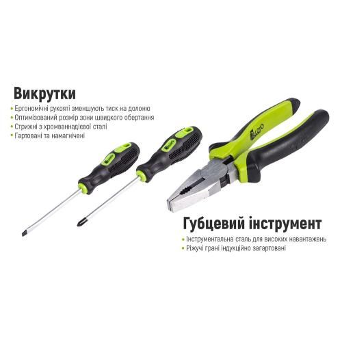 Універсальний набор інструменту 1/4" & 3/8"&1/2" , 218 предм (НГ-4218П) Alloid | Зображення 4