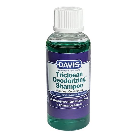 Шампунь дезодоруючий для собак та котів Davis Triclosan Deodorizing, 50 мл