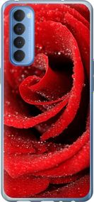 Чехол на Oppo Reno 4 Pro Красная роза "529u-2024-17620"