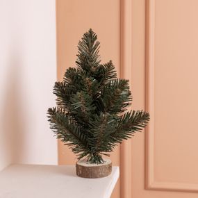 Штучна новорічна настільна міні ялинка «Полонинська» зелена 25 см SOK-M-03-1