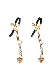 Зажимы для сосков Liebe Seele Hollow Heart Nipple Clamps Золотистые One Size