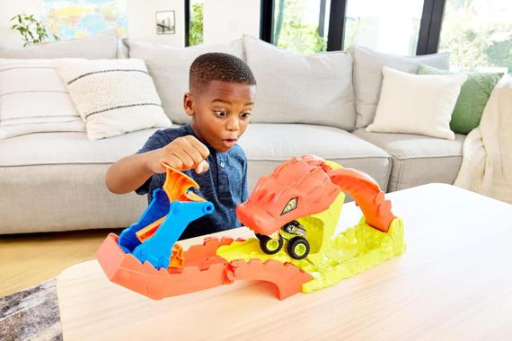 Трек Хот Вілс Монстр-трак Атака змії з Бон Шейкером Hot Wheels Monster Trucks Snake Slam Takedown | Зображення 5