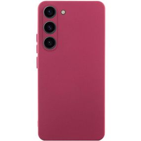Чохол TPU GETMAN Liquid Silk Full Camera для Samsung Galaxy S23+ Бордовий / Marsala