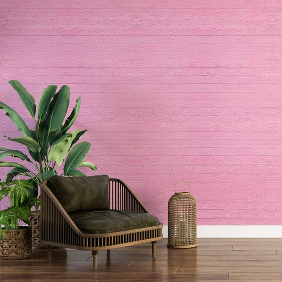 Самоклеюча 3D панель під рожеву цеглу 3080x700x3мм SW-00001757 | Зображення 5