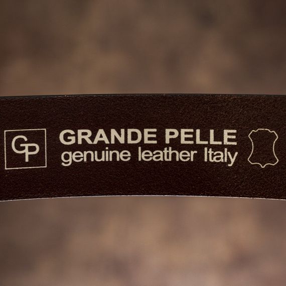 Ремень мужской под джинсы GRANDE PELLE 11256 Коричневый | Зображення 6