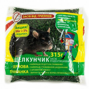 Родентицид Лускунчик зерно мікс 315 г