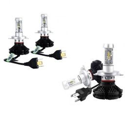 Лампы светодиодные LED в авто сверхяркие 6000LM с цоколем H4 мощностью 50W и цветовой температурой 6000K XPRO COKOL LED X3-H4 комплект 2 шт.