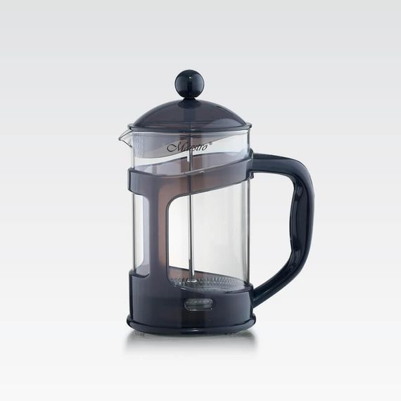 Френч-прес 1 л Maestro MR-1665-1000-BROWN коричневий скляний заварник для чаю та кави