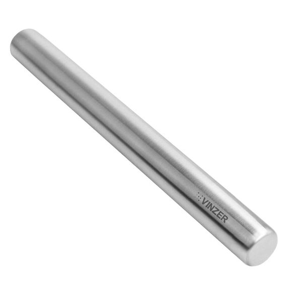 Скалка Vinzer Culinary VZ-50673 40х3, 8х3, 8 см срібляста