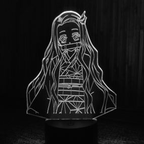 Акриловый светильник-ночник Незуко Камадо 3 белый tty-n001371