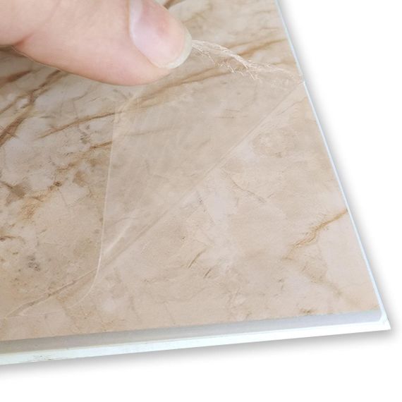 Декоративна ПВХ плита бежевий мармур 600*600*3mm (S) SW-00001618 | Зображення 3