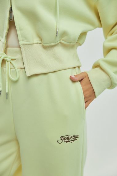 Спортивний костюм із прямими штанами та зіп-худі - лимонний цвет, ONE SIZE (є розміри) | Зображення 3
