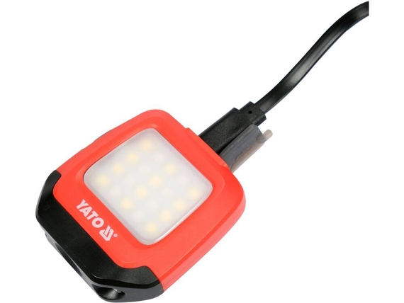 Фонарь налобный диодный 2в1 аккумуляторный USB YATO YT-08598 | Зображення 6