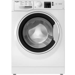 Пральна машина Whirlpool фронтальна, 6кг, 1200, A+++, 43см, дисплей, інвертор, люк чорний, білий (WRBSS6239WUA)