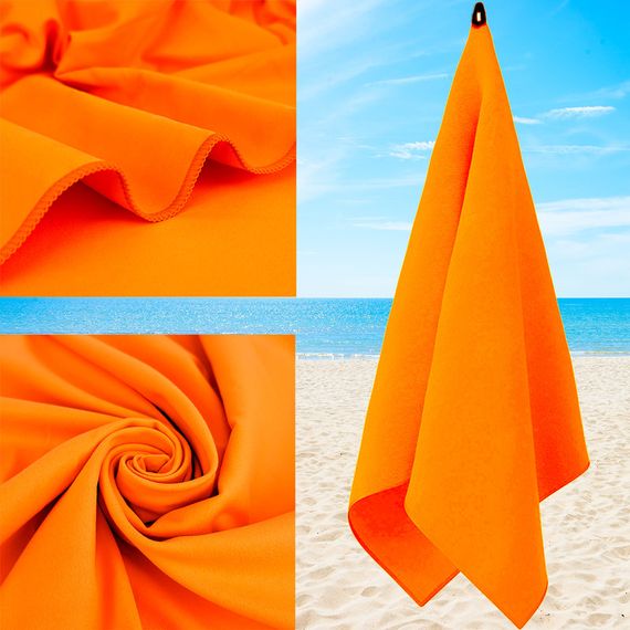 Спортивное полотенце Love You 70х140 из микрофибры Оранжевое | Зображення 1