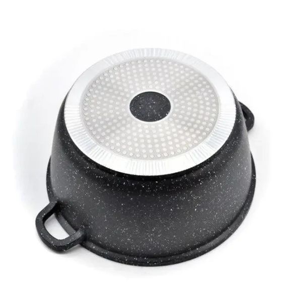 Кастрюля казан с крышкой Benson BN-297 из литого алюминия и мраморным антипригарным покрытием объемом 1.5 л. | Зображення 2