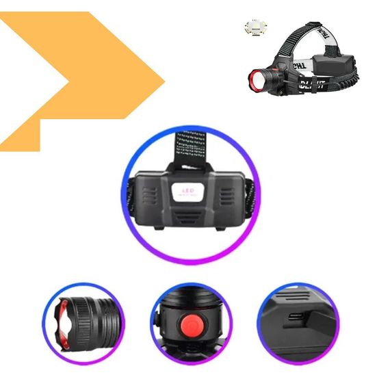 Налобний ліхтар Потужний акумуляторний Bailong BL-8103 (47906-8103_227) | Зображення 1