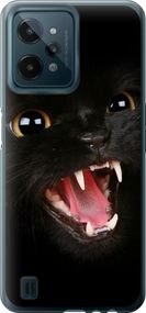 Чехол на Realme C31 Чёрная кошка "932u-2593-17620"
