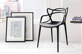 Стілець Masters Chair, чорний пластик PP, дизайн Philippe Starck