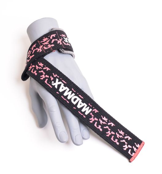 Лямки для тяги MadMax Camo Power Wrist Straps Camo/Pink | Зображення 1