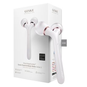 Електронний ультразвуковий ролик для обличчя та тіла GESKE Sonic Facial&Body Roller 4в1 starlight