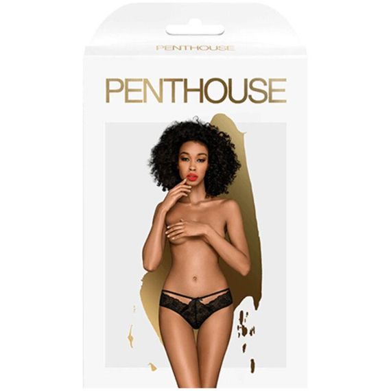 Сексуальні трусики Penthouse Adore me black(S/M) Sex Aura | Зображення 2
