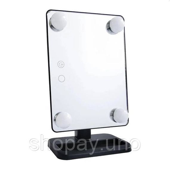 Портативне дзеркало зі світлодіодним підсвічуванням Cosmetie mirror 360, Magic makeup mirror NB-46 | Зображення 1