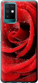 Чехол на Infinix Note 10 Красная роза "529u-2763-17620"