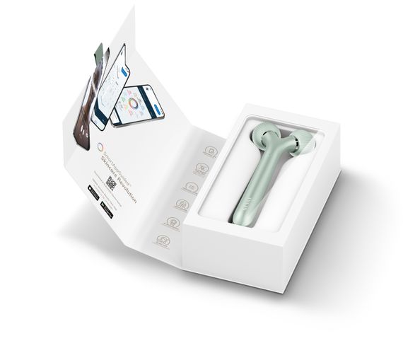Електронний ультразвуковий ролик для обличчя GESKE Sonic Facial Roller 4в1 green | Зображення 8