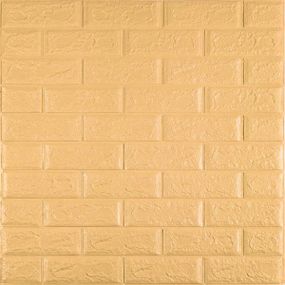 3D панель самоклеющаяся 700x770x5мм кирпич Желто-песочный (009-5) SW-00000028