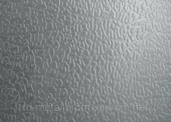 Аркуш н/ж декоративний AISI 304 0,8 (1,25х2,5) шкіра + PVC