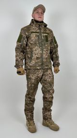 Костюм военный демисезонный с капюшоном,Форма зсу весна-осень,Костюм армейский дюплекс пиксель
