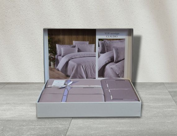 Постельное белье First Choice V.I.P Satin Moonlight 200 х 220 см Claudio Lavender | Зображення 2