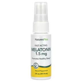 Мелатонін (спрей), InstaNutrient Melatonin, Nature&#039;s Plus, смак м&#039;яти, 59.14 мл