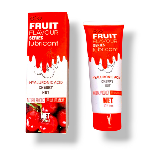 Оральный лубрикант Olo Fruit FLAVOUR со вкусом спелой вишни, водная основа 120 мл Sex Aura | Зображення 2