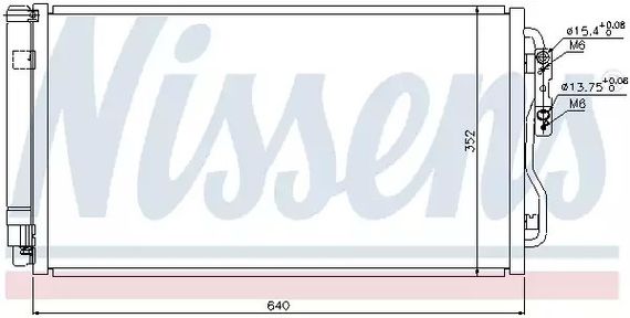 Радіатор, конденсор кондиціонера BMW 3, NISSENS (940236)
