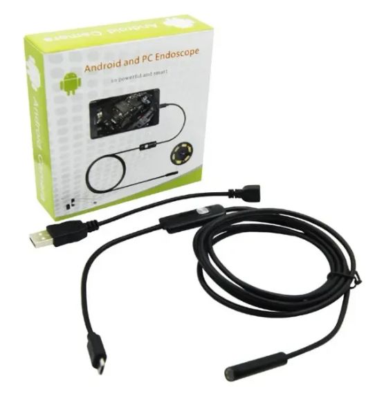 Камера Ендоскоп Android та PC Endoscope, гнучка USB-камера (100P) 5 м | Зображення 1