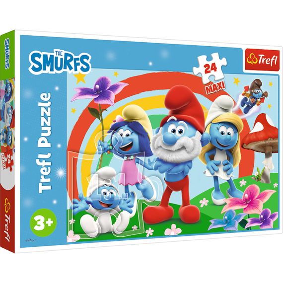 Пазли MAXI "The Smurfs. День смурфів" 24 елементи 14374 Trefl (5900511143744)