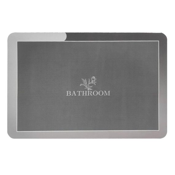 Вологопоглинаючий килимок сірий "Bathroom" 40*60CM*3MM (D) SW-00001563 | Зображення 2