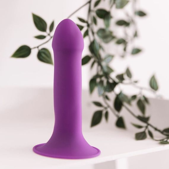 Фалоімітатор термореактивний Adrien Lastic Hitsens 6 на присосці, фіолетовий sexstyle | Зображення 1