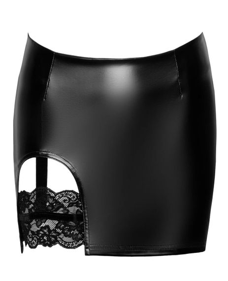 Юбка Noir Handmade F345 Powerwetlook skirt with garter - S Sex Aura | Зображення 4