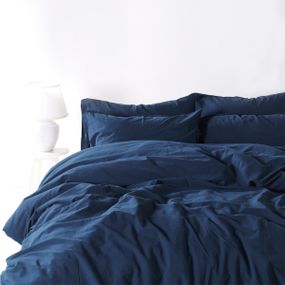Комплект постельного белья SoundSleep Stonewash Adriatic Dark Blue Полуторный 160х220 см синий (92669536)