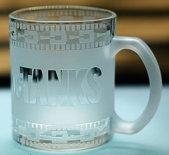 Скляна чашка для чаю  320 мл з гравіюванням Ворлд оф Танкс World of Tanks подарунок для танкіста WOT | Зображення 3