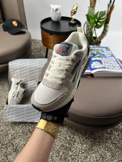 Кросівки R1e1ebok Classic Leather Hexalite White Grey Beige , В'єтнам 42 26.5 | Зображення 3